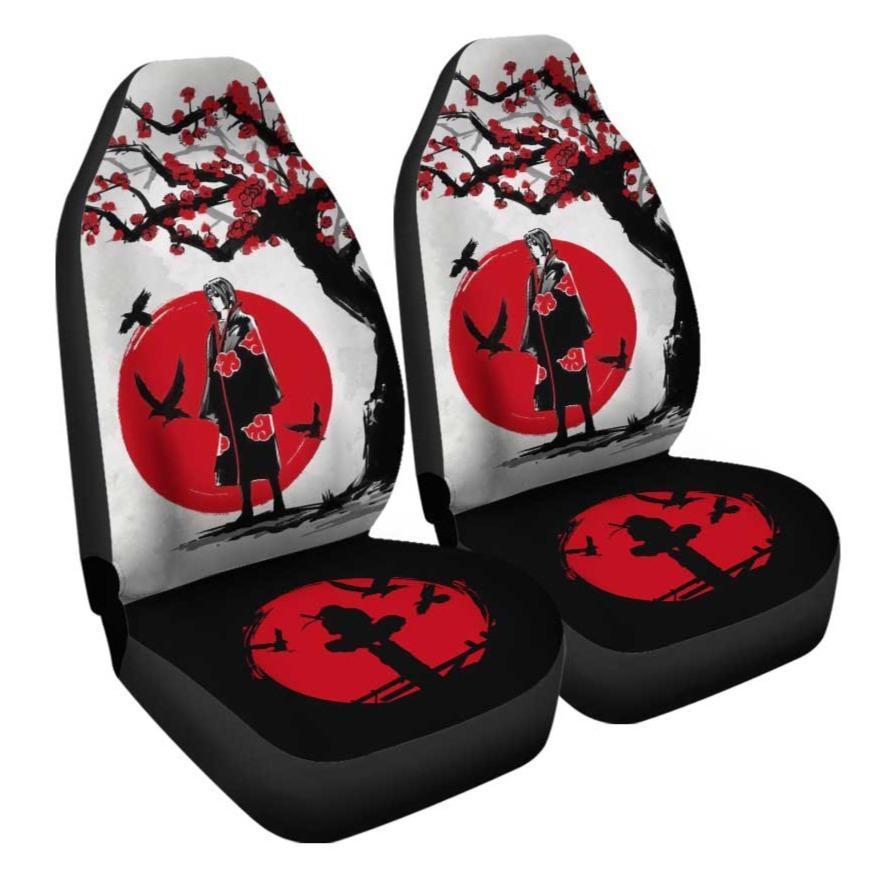 Itachi Akatsuki Car Seat Covers Custom Japan Style Anime Car Accessories - Gearcarcover - 3