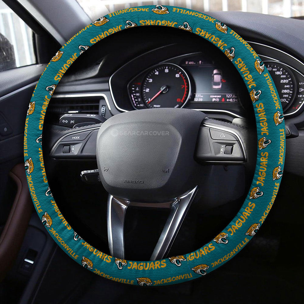 Jacksonville Jaguars Steering Wheel Cover Sporty Team Collection - Gearcarcover - 4
