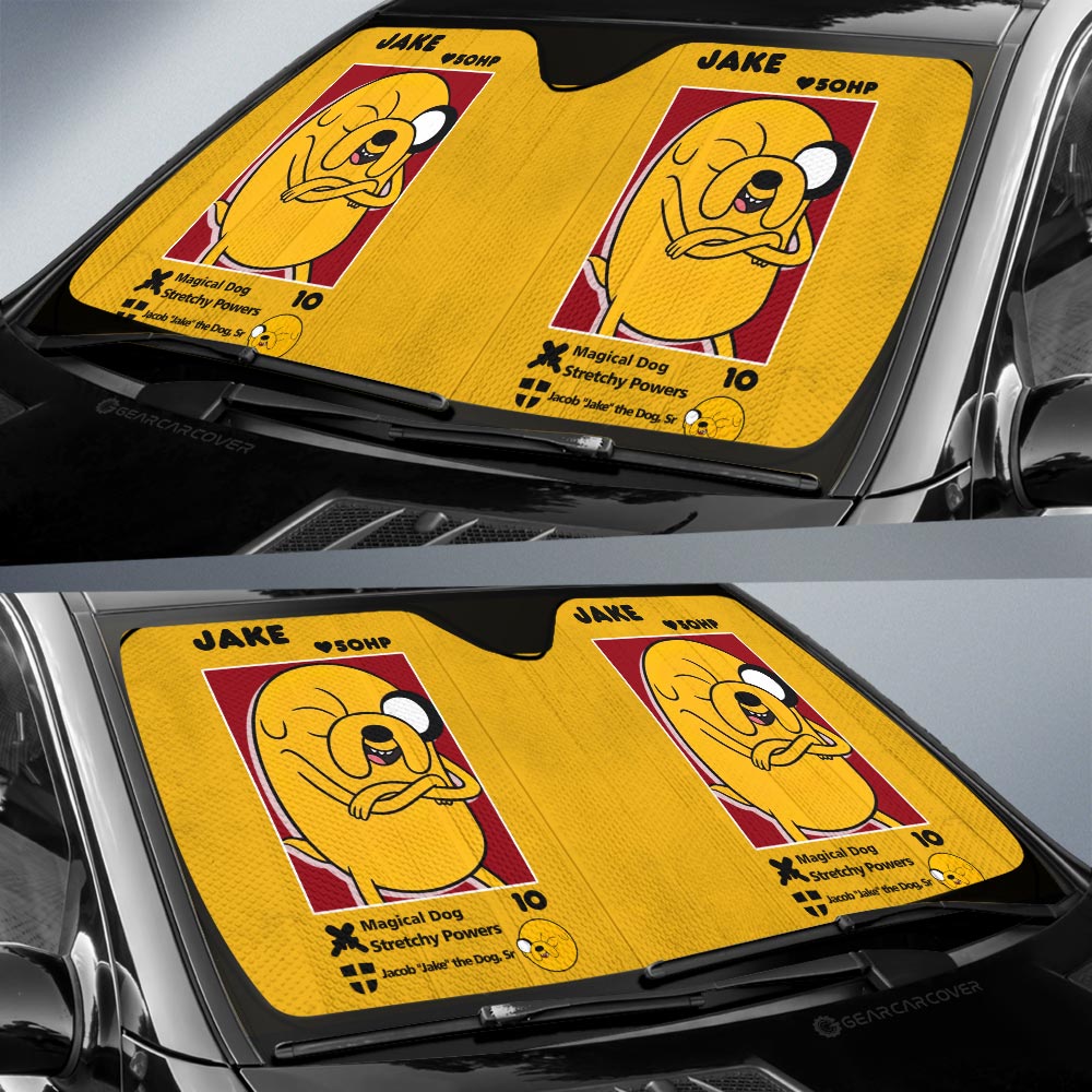 Jake Car Sunshade Custom Adventure Time Car Accessories - Gearcarcover - 2