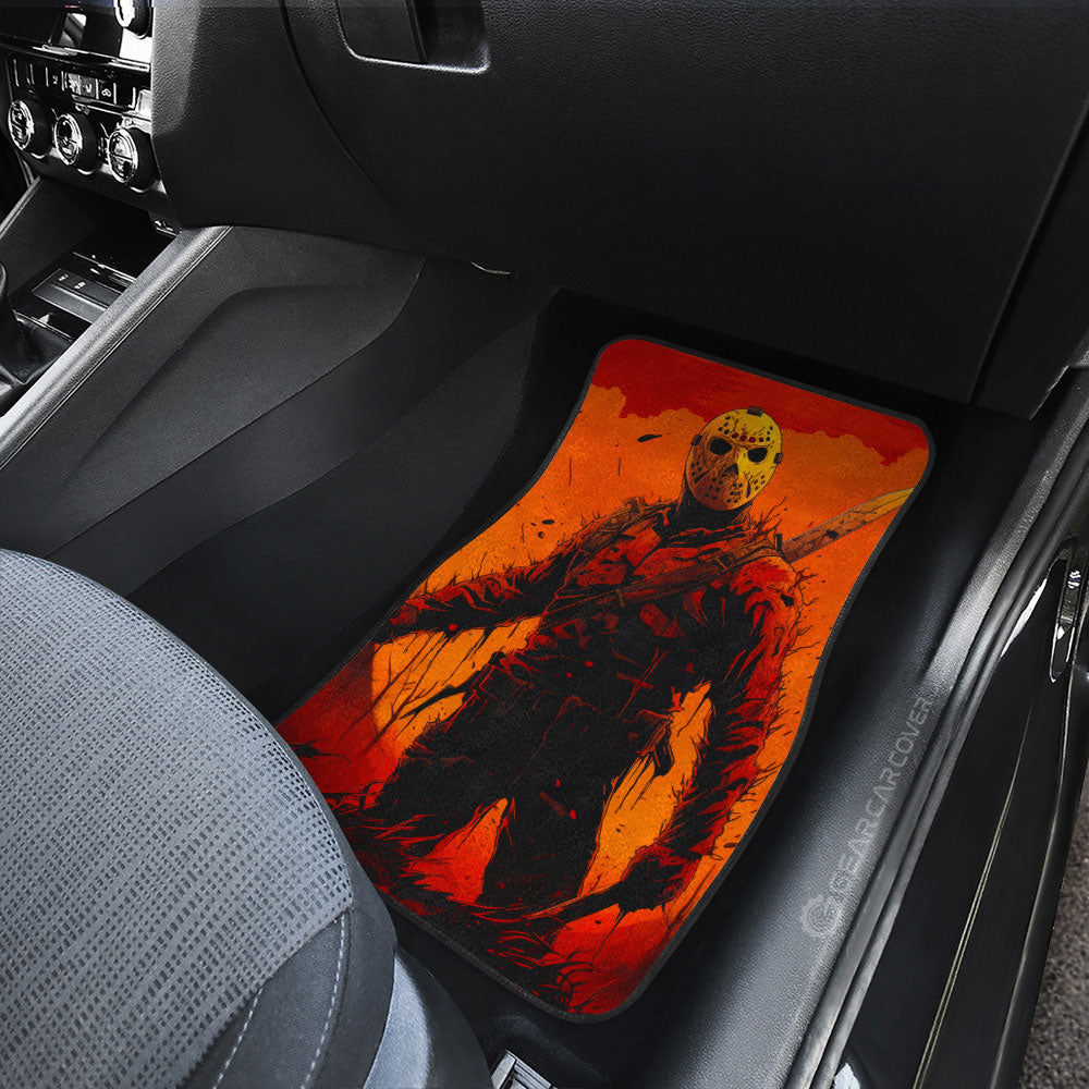 Jason Voorhees Car Floor Mats Custom Horror Car Accessories - Gearcarcover - 3