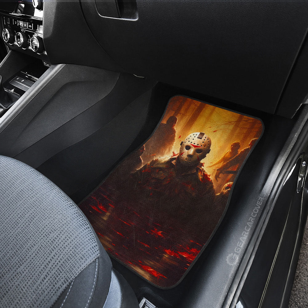 Jason Voorhees Car Floor Mats Custom Horror Car Accessories - Gearcarcover - 3