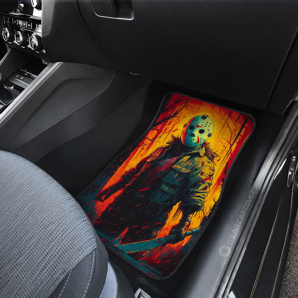 Jason Voorhees Car Floor Mats Custom Horror Car Accessories - Gearcarcover - 3
