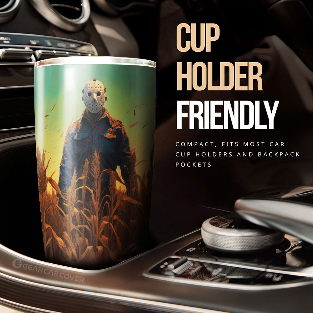 Jason Voorhees Tumbler Cup Custom Horror Car Accessories - Gearcarcover - 3
