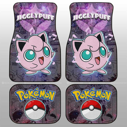 Jigglypuff Car Floor Mats Custom Anime Galaxy Manga Style - Gearcarcover - 2