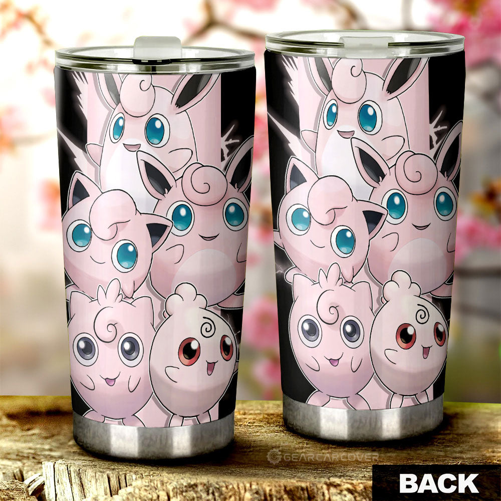 Jigglypuff Tumbler Cup Custom Car Accessories For Fans - Gearcarcover - 2