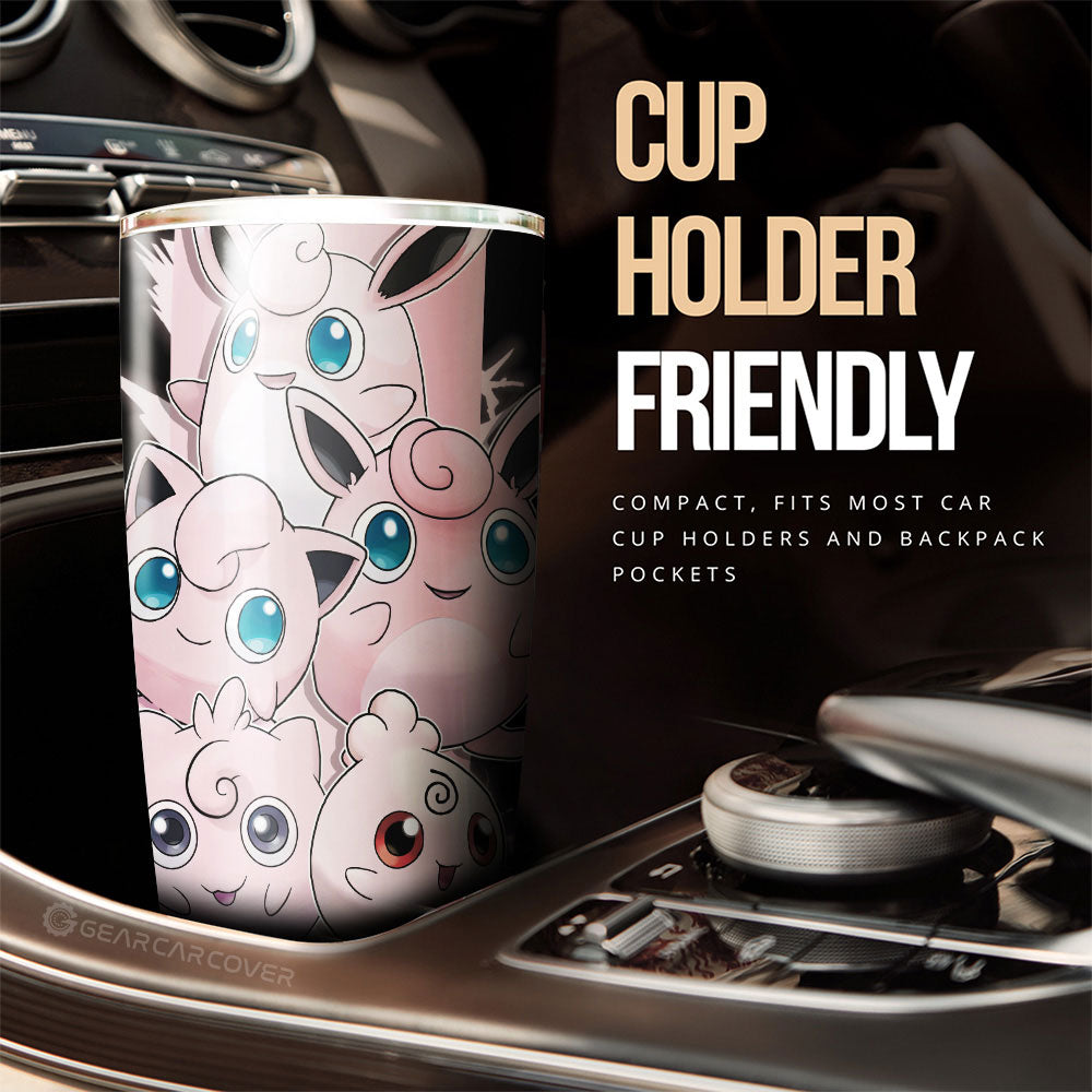 Jigglypuff Tumbler Cup Custom Car Accessories For Fans - Gearcarcover - 3