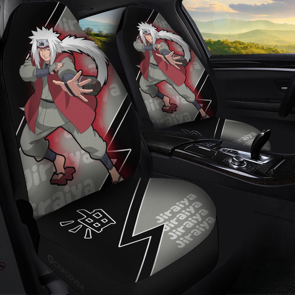 Jiraiya Car Seat Covers Custom Anime Naruto Car Interior