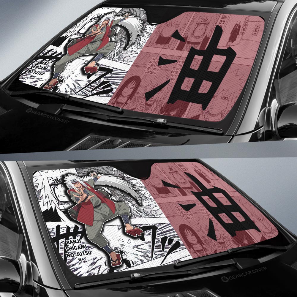 Jiraiya Car Sunshade Custom Mix Manga Car Accessories - Gearcarcover - 2
