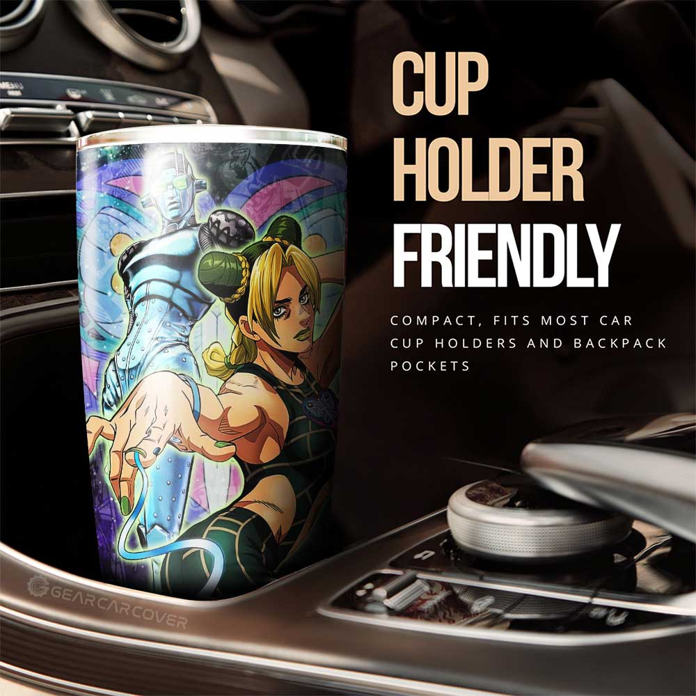 Jolyne Kuujou Tumbler Cup Custom JJBA Anime Car Accessories Galaxy Style - Gearcarcover - 2