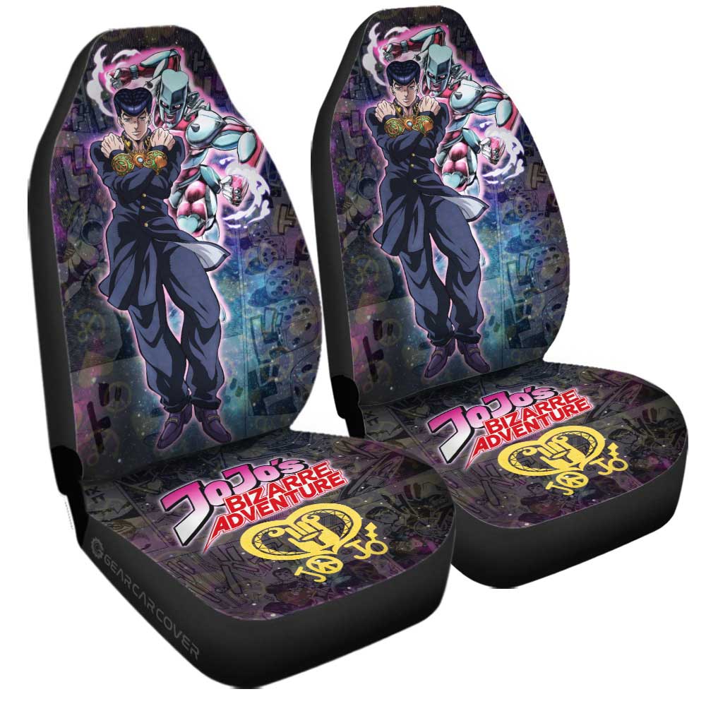 Josuke Higashikata Car Seat Covers Custom Galaxy Style JJBA Car Accessories - Gearcarcover - 3