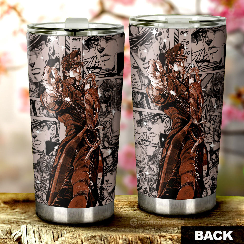 Joutarou Kuujou Tumbler Cup Custom Car Accessories - Gearcarcover - 2