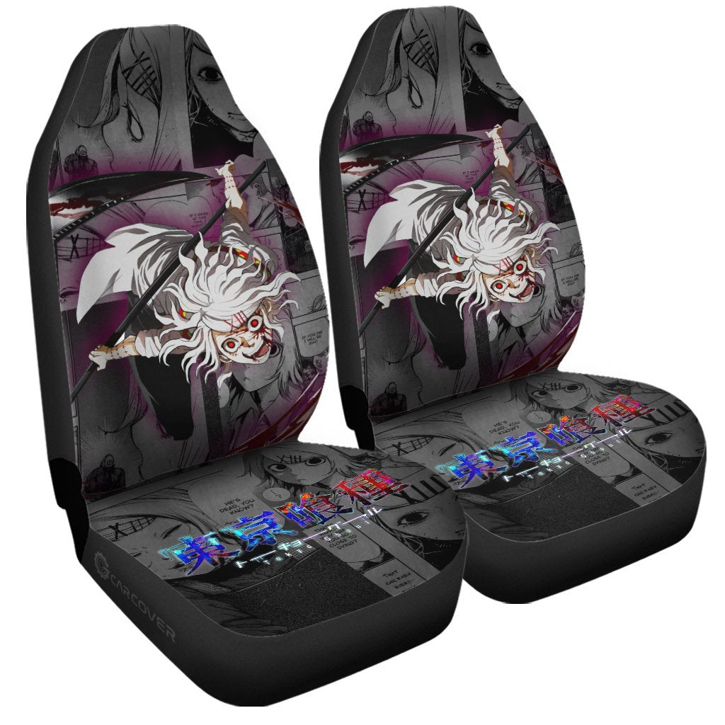 Juuzou Suzuya Car Seat Covers Custom Anime Tokyo Ghoul Car Interior Accessories - Gearcarcover - 3