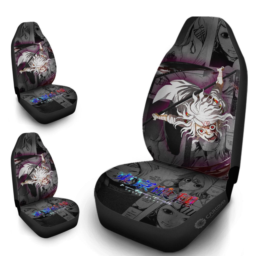 Juuzou Suzuya Car Seat Covers Custom Anime Tokyo Ghoul Car Interior Accessories - Gearcarcover - 4