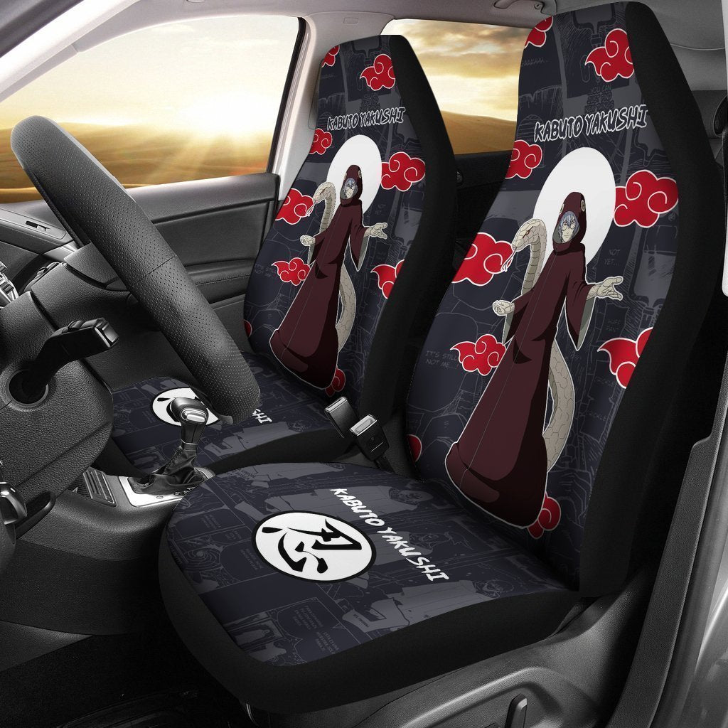 Kabuto Akatsuki Car Seat Covers Custom Anime Car Accessories - Gearcarcover - 1