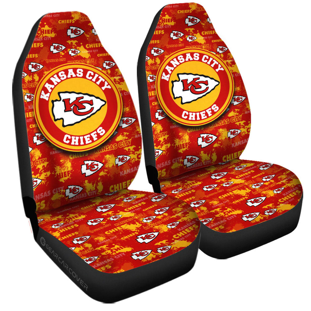Kansas City Chiefs Car Seat Covers Custom Car Accessories - Gearcarcover - 3