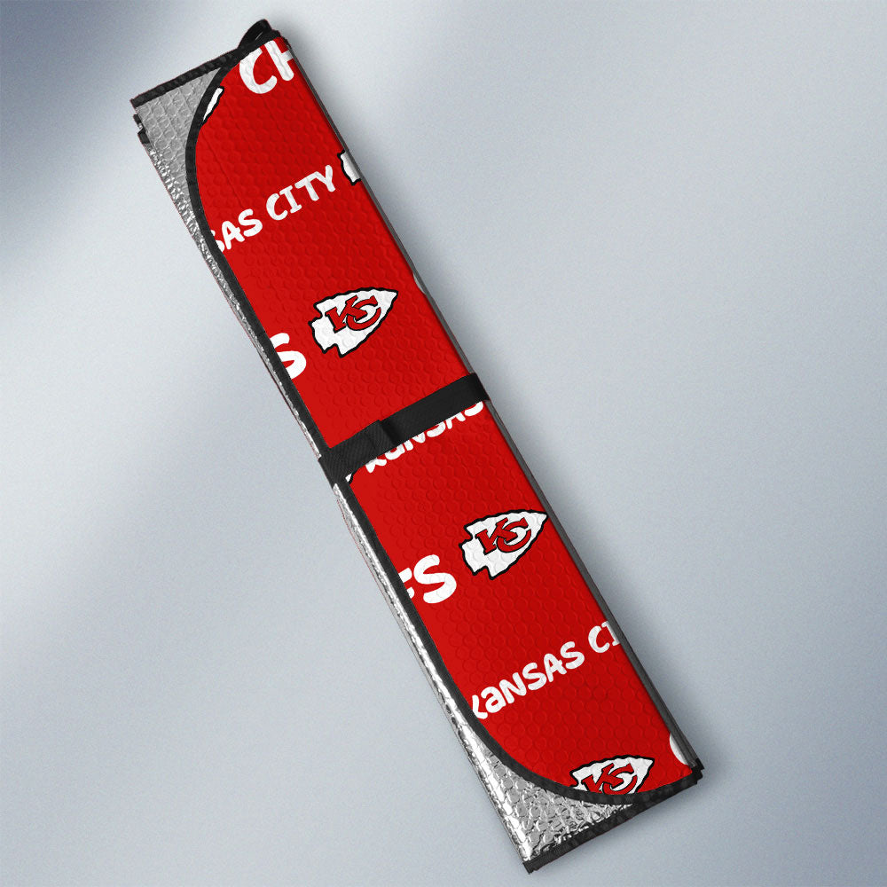 Kansas City Chiefs Car Sunshade Sporty Team Collection - Gearcarcover - 3