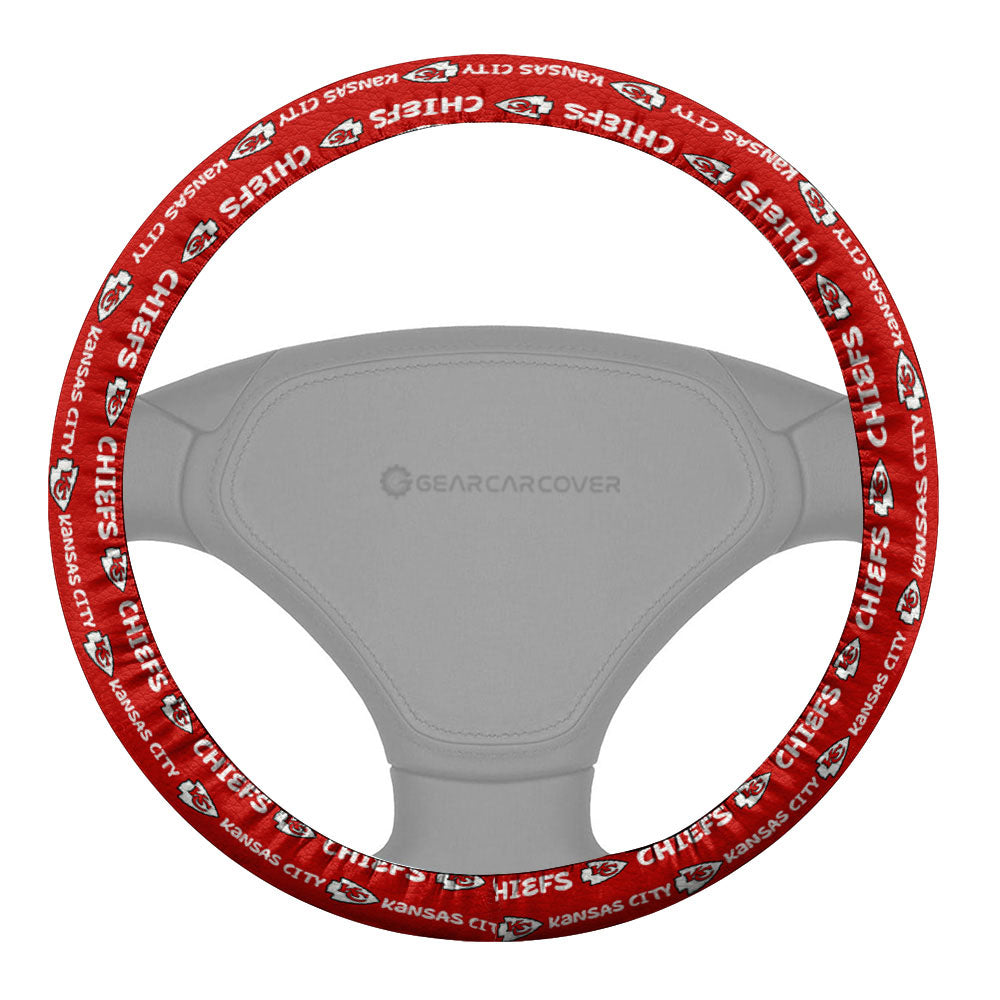 Kansas City Chiefs Steering Wheel Cover Sporty Team Collection - Gearcarcover - 2