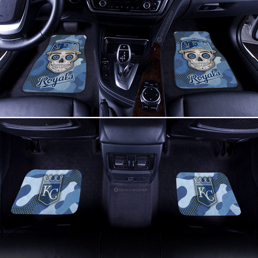 Kansas City Royals Car Floor Mats Skull Theme Collection - Gearcarcover - 2