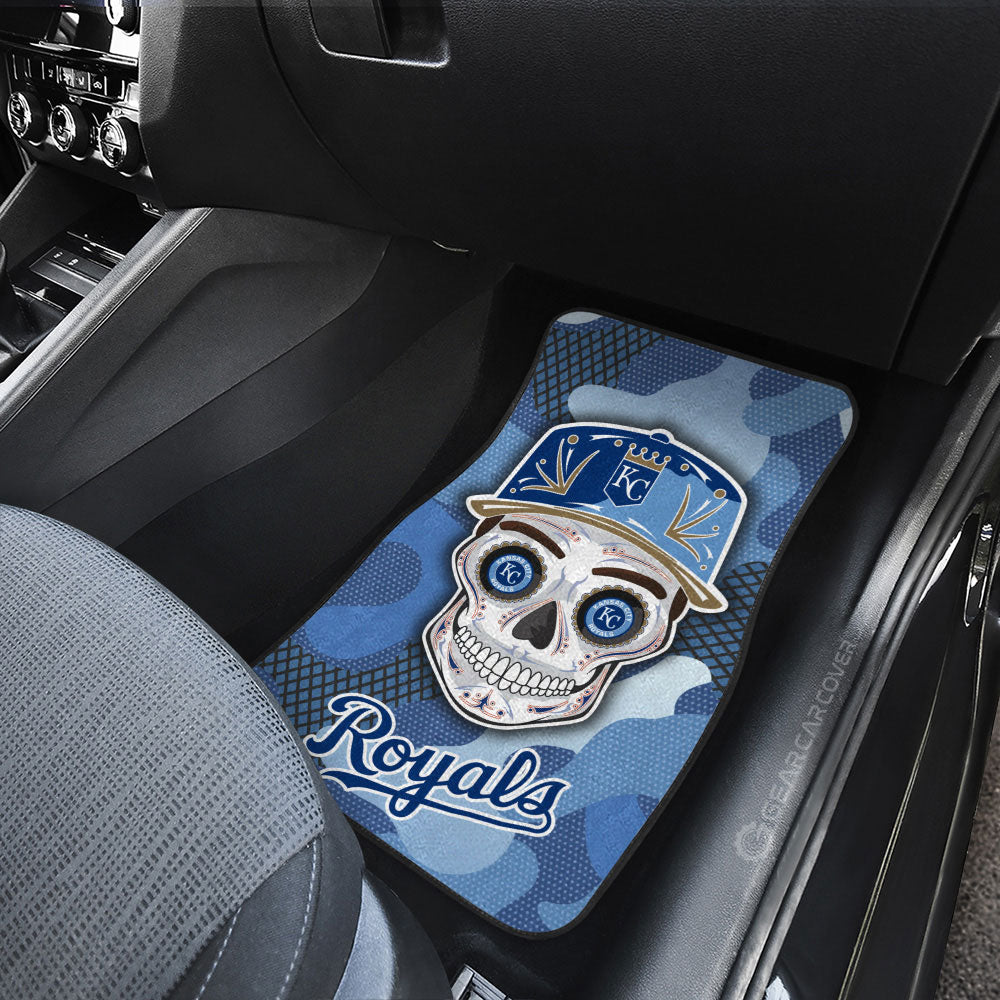 Kansas City Royals Car Floor Mats Skull Theme Collection - Gearcarcover - 3