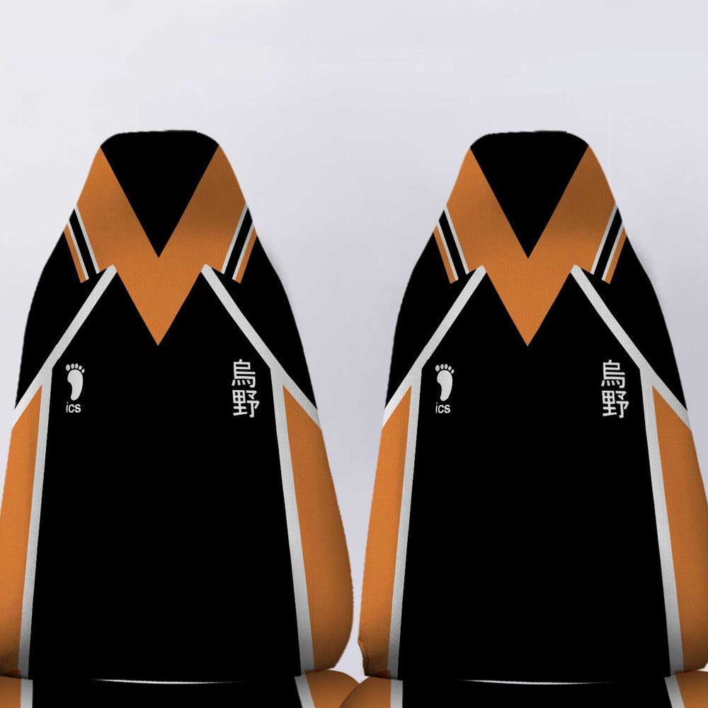 Karasuno Car Seat Covers Personalized Haikyuu Anime Car Accessories - Gearcarcover - 4