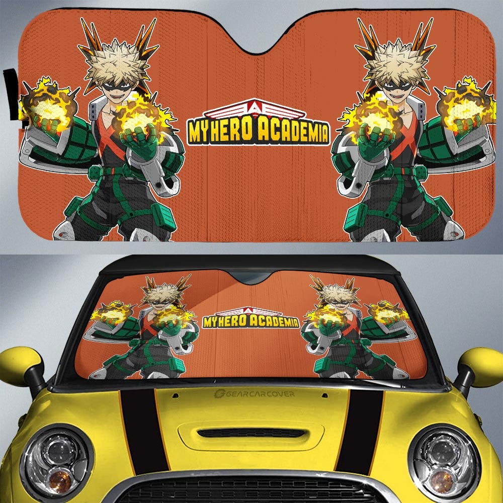 Katsuki Bakugo Car Sunshade Custom - Gearcarcover - 1