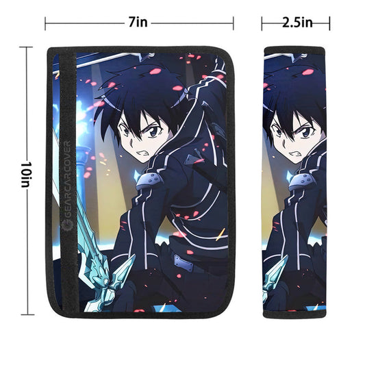 Kazuto Kirigaya Kirito Seat Belt Covers Custom Car Accessories - Gearcarcover - 1