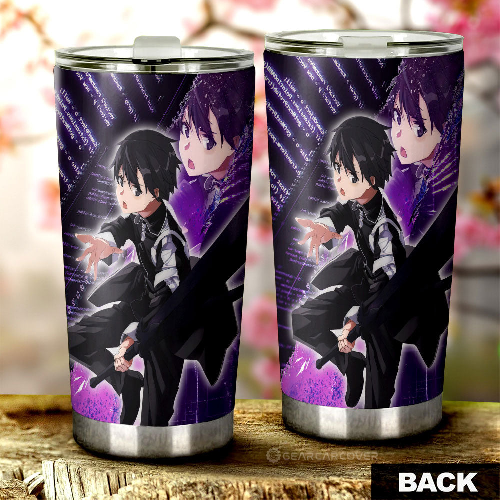 Kazuto Kirigaya (Kirito) Tumbler Cup Custom - Gearcarcover - 3
