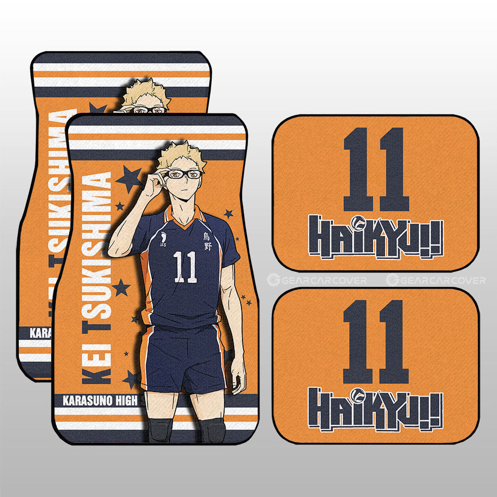 Kei Tsukishima Car Floor Mats Custom Car Accessories - Gearcarcover - 3