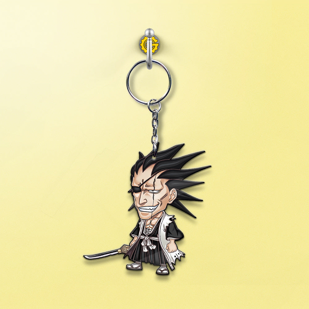 Kenpachi Zaraki Keychain Custom Bleach Car Accessories - Gearcarcover - 2