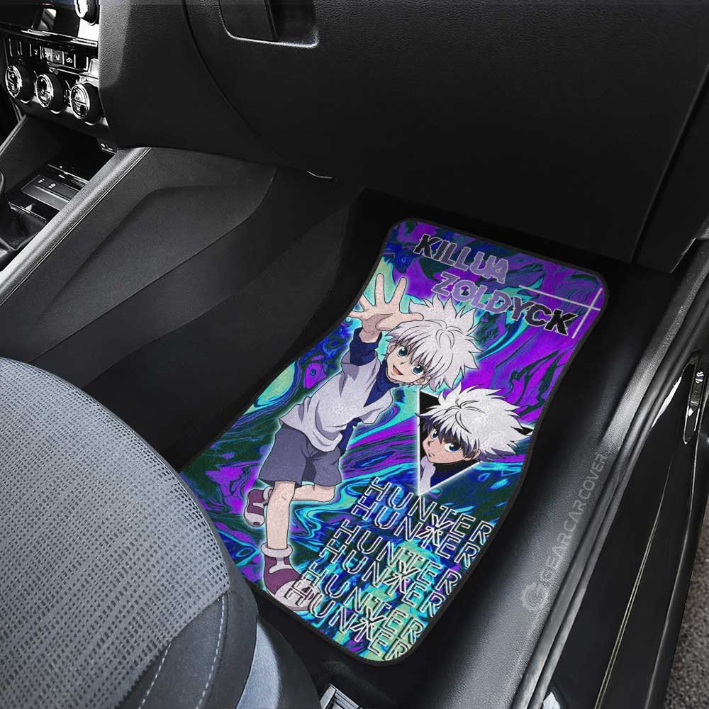Killua Zoldyck Car Floor Mats Custom Car Accessories - Gearcarcover - 3