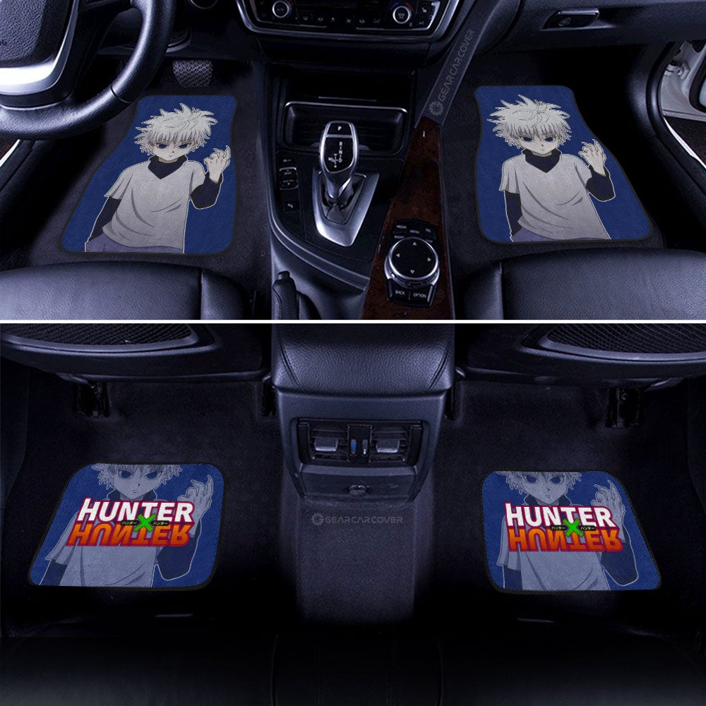 Killua Zoldyck Car Floor Mats Custom Main Hero Car Accessories - Gearcarcover - 3
