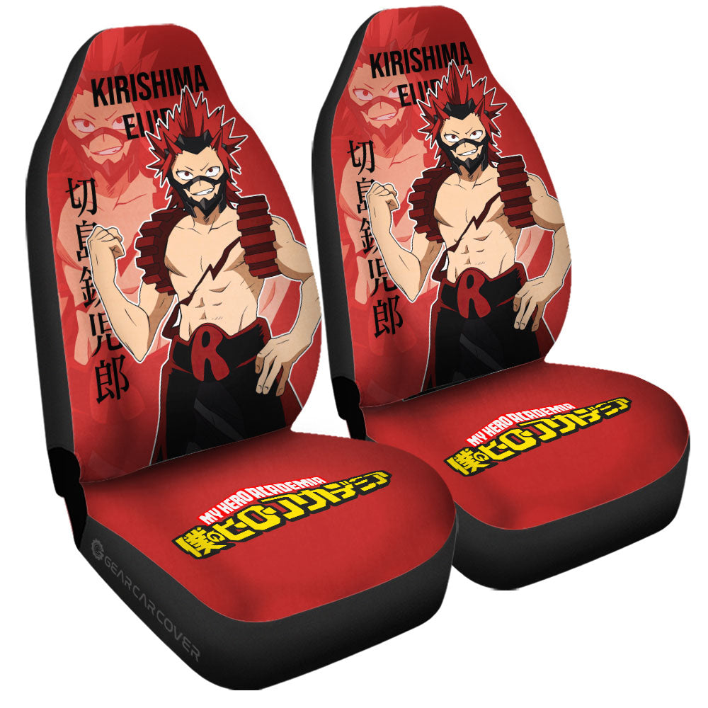 Kirishima Eijirou Car Seat Covers Custom Car Accessories For Fans - Gearcarcover - 3