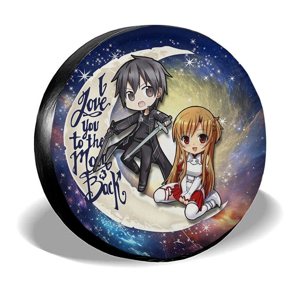 Kirito And Asuna Spare Tire Covers Custom Car Accessories - Gearcarcover - 3