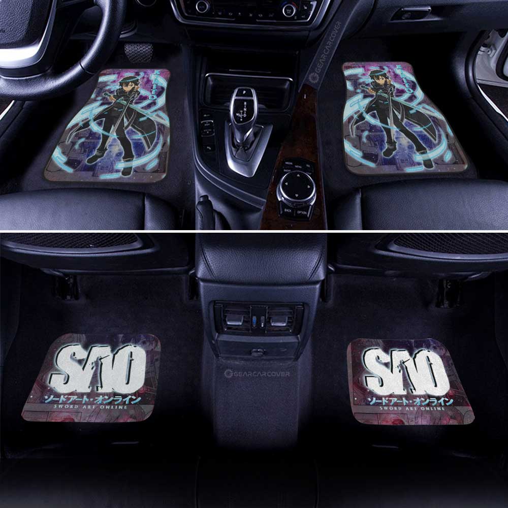 Kirito Car Floor Mats Custom Manga Galaxy Style - Gearcarcover - 3