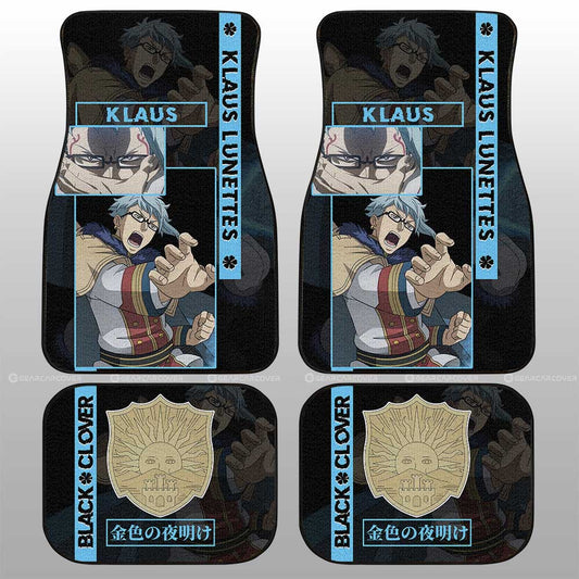 Klaus Lunettes Car Floor Mats Custom Black Clover Anime - Gearcarcover - 2
