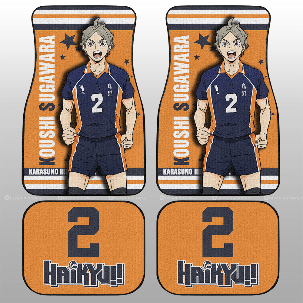 Koushi Sugawara Car Floor Mats Custom Car Accessories - Gearcarcover - 3