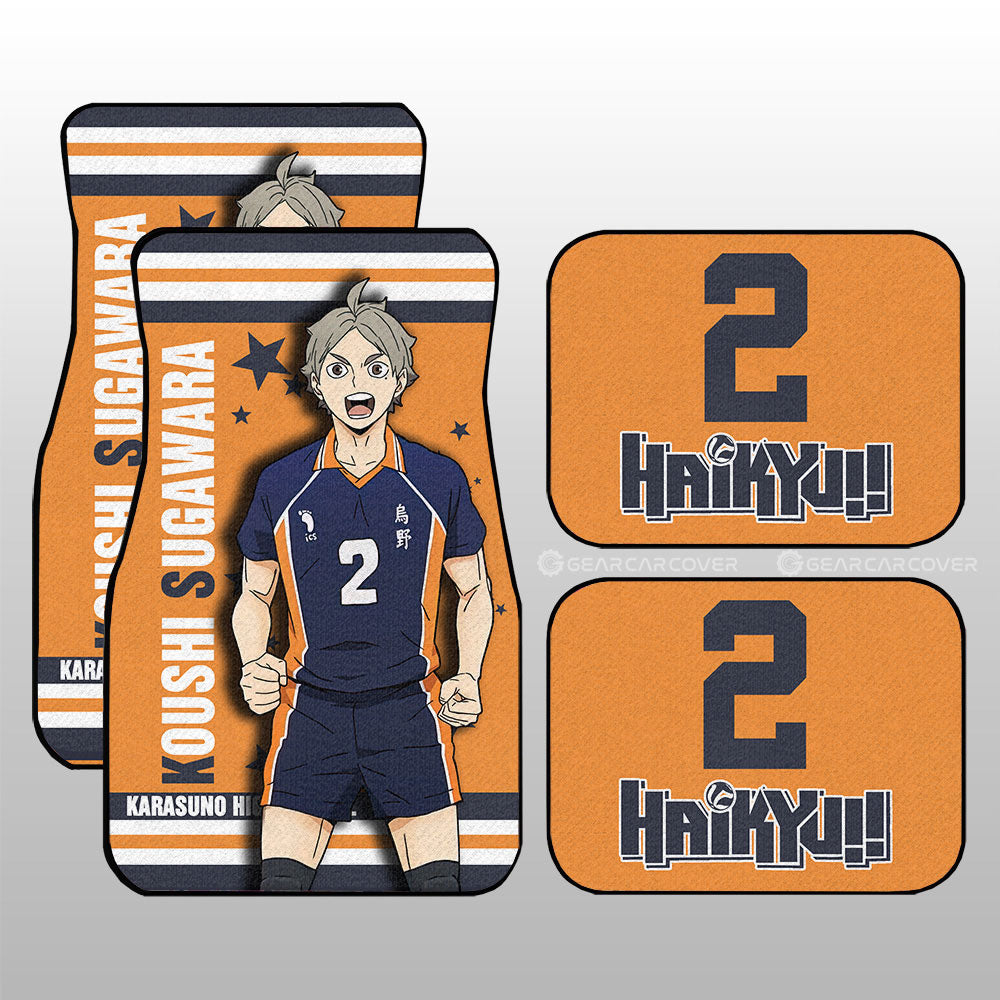 Koushi Sugawara Car Floor Mats Custom Car Accessories - Gearcarcover - 4