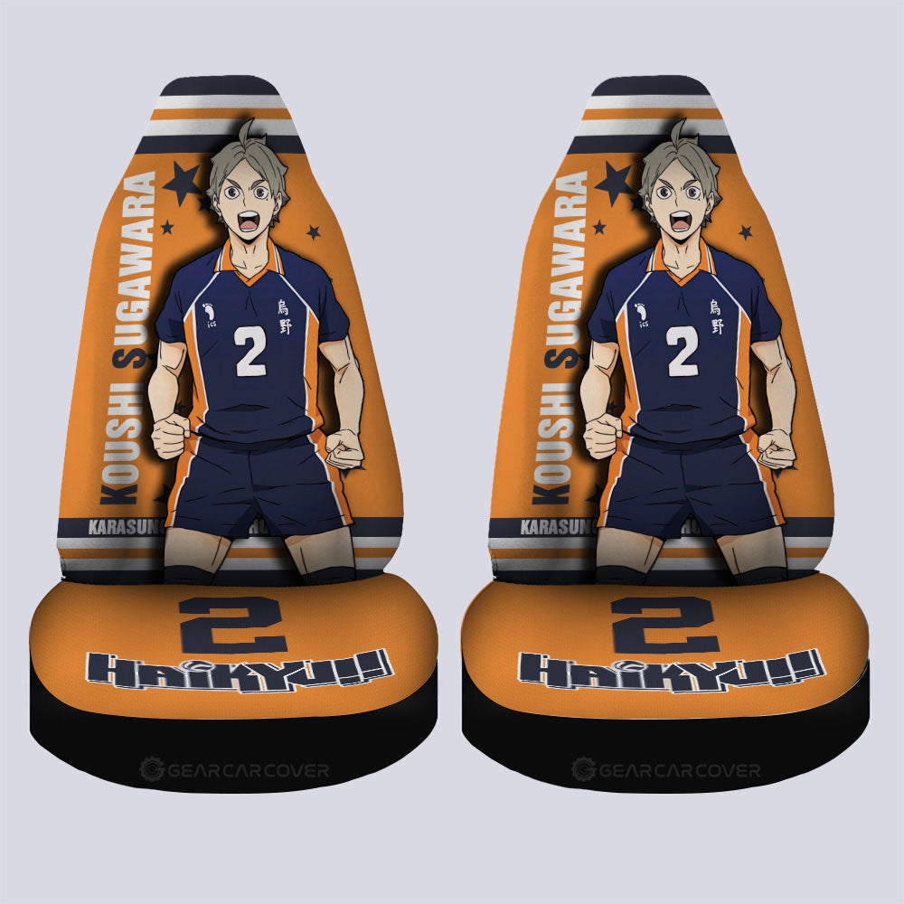 Koushi Sugawara Car Seat Covers Custom Car Accessories - Gearcarcover - 3