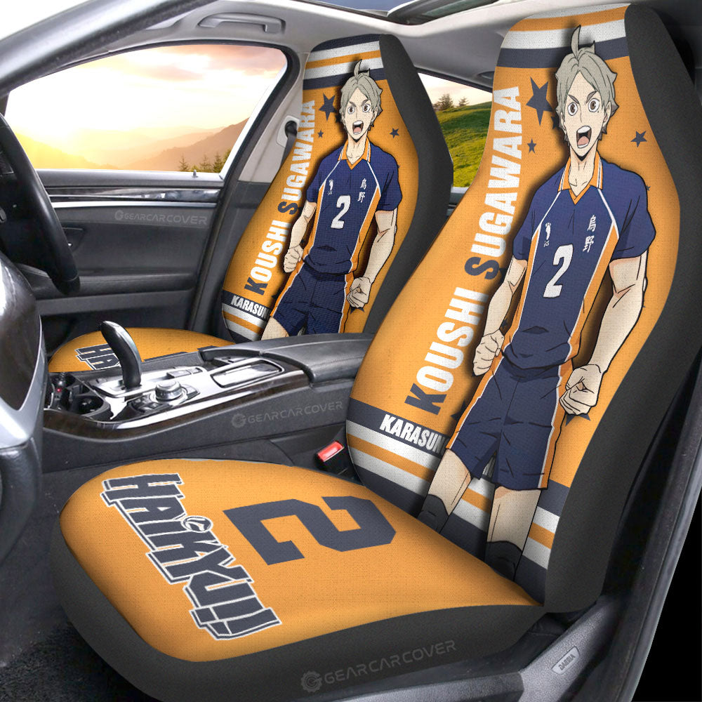 Koushi Sugawara Car Seat Covers Custom Car Accessories - Gearcarcover - 4