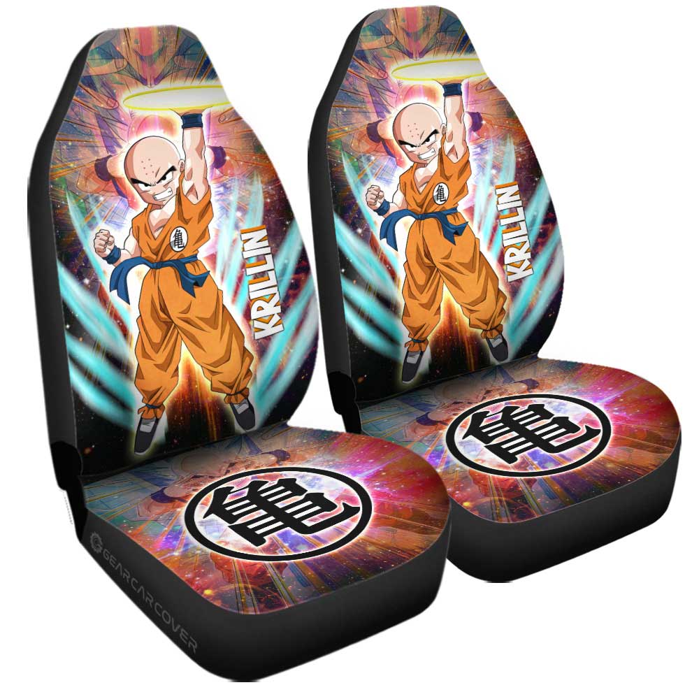 Krillin Car Seat Covers Custom Characters Dragon Ball Car Accessories - Gearcarcover - 3