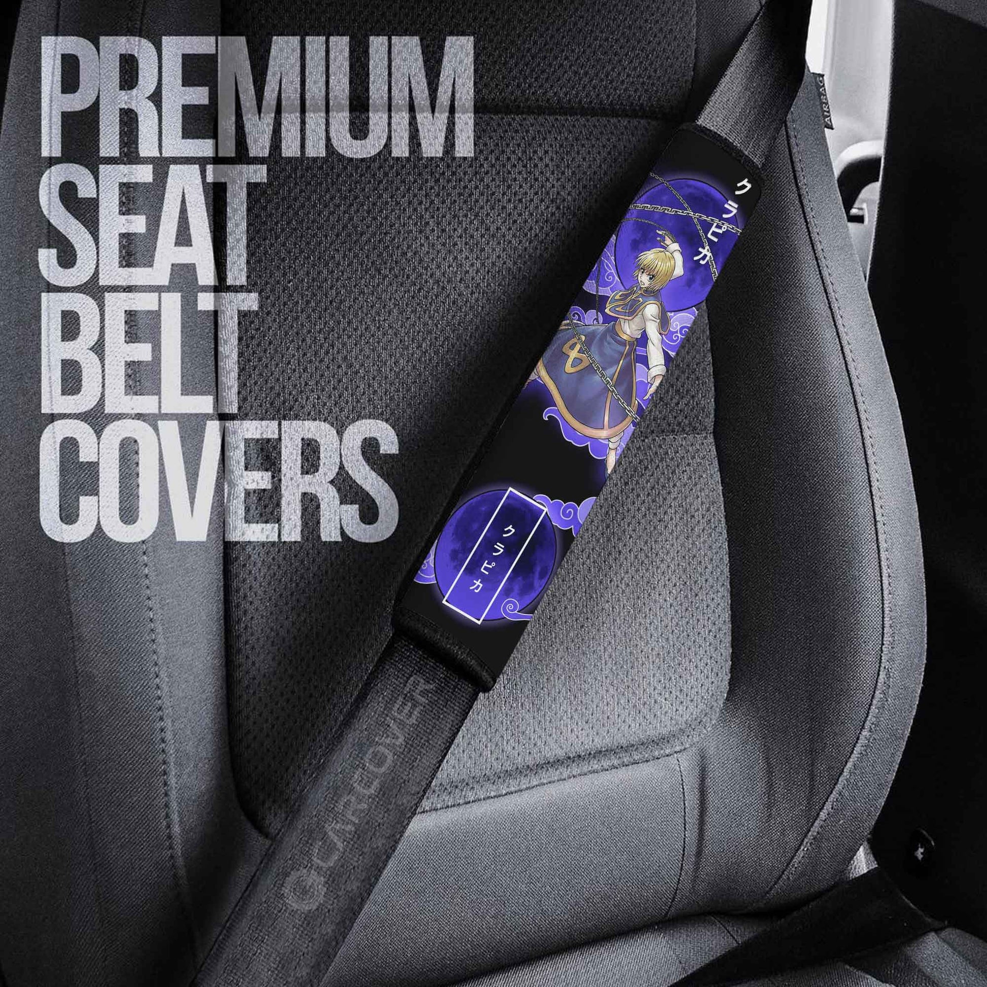 Kurapika Seat Belt Covers Custom Hunter x Hunter Anime Car Accessories - Gearcarcover - 3