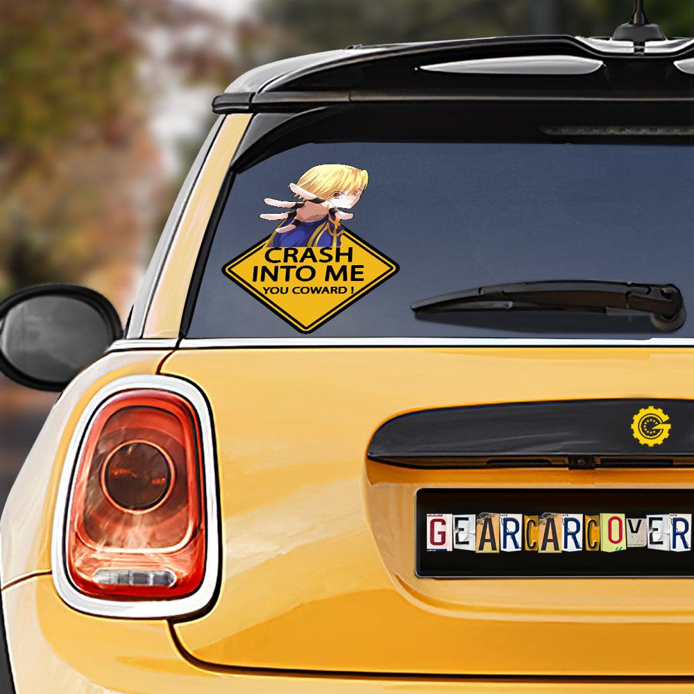 Kurapika Warning Car Sticker Custom Car Accessories - Gearcarcover - 1
