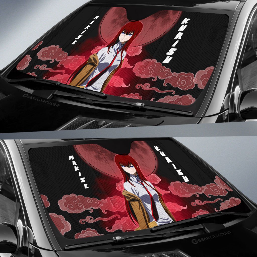 Kurisu Makise Car Sunshade Custom Car Accessories - Gearcarcover - 2