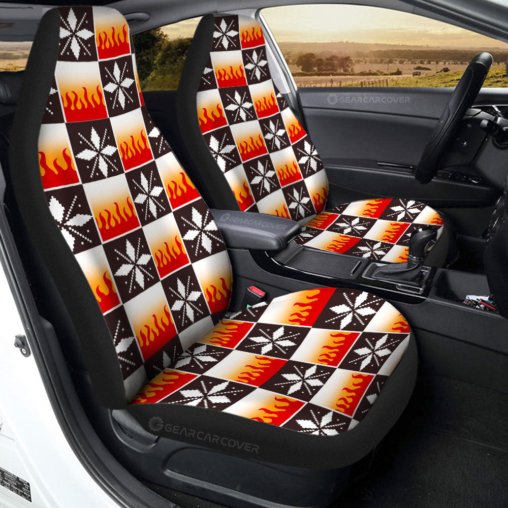 Kyojuro Rengoku Car Seat Covers Custom Anime Car Accessories - Gearcarcover - 2