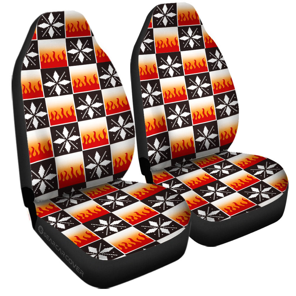 Kyojuro Rengoku Car Seat Covers Custom Anime Car Accessories - Gearcarcover - 3