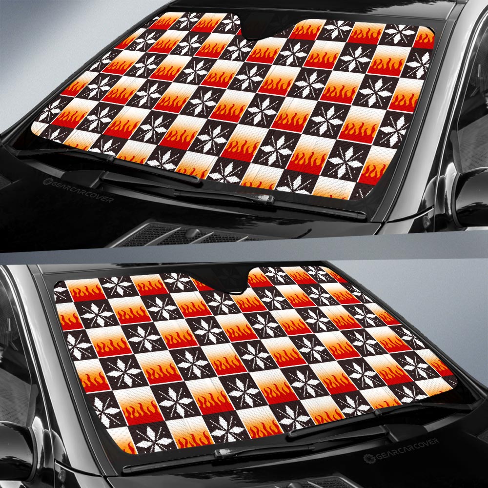 Kyojuro Rengoku Car Sunshade Custom Anime Car Accessories - Gearcarcover - 2