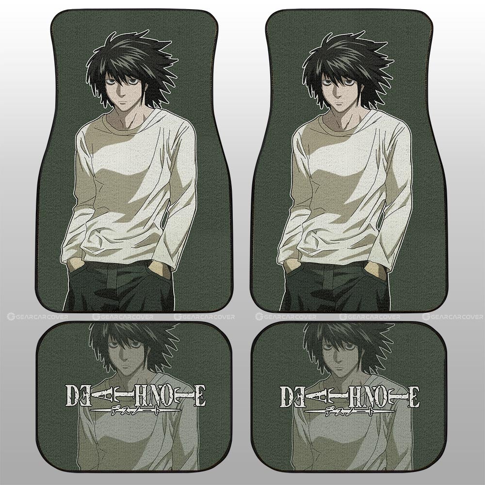L Lawliet Car Floor Mats Custom Death Note - Gearcarcover - 2