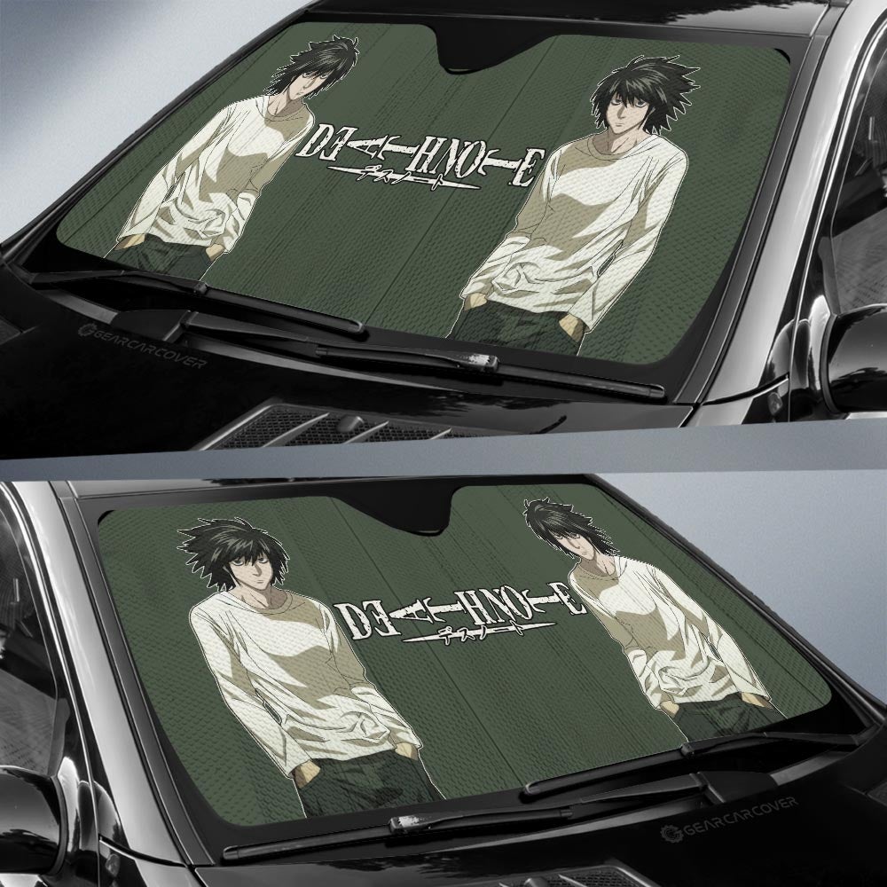 L Lawliet Car Sunshade Custom Death Note - Gearcarcover - 2