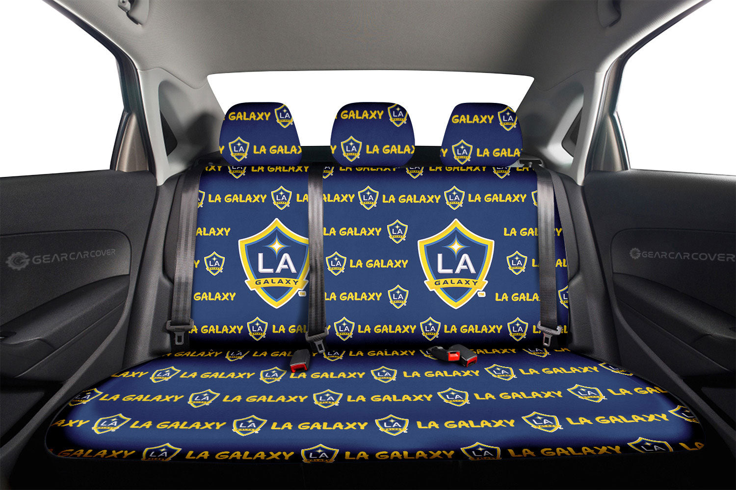 LA Galaxy Car Back Seat Covers Sporty Team Collection - Gearcarcover - 2