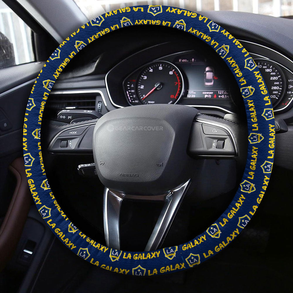 LA Galaxy Steering Wheel Cover Sporty Team Collection - Gearcarcover - 4